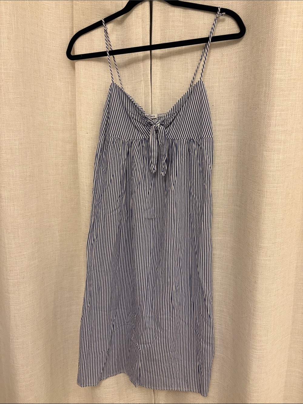 Velvet Torch Navy and White Striped Spaghetti Strap Slip